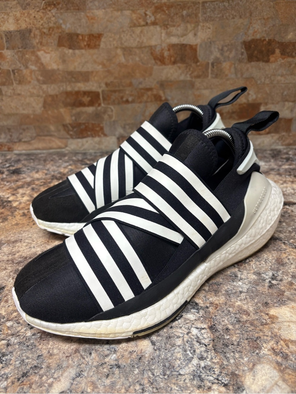 Adidas Y-3 UltraBoost 22 Black White Slip On GX1079 Size 9.5